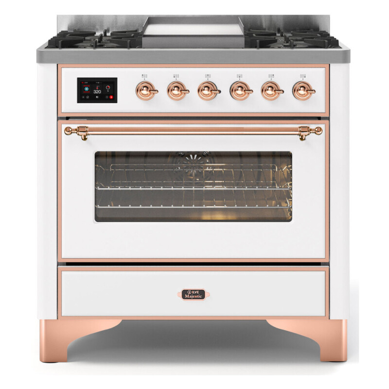 Majestic II Series 36" Dual Fuel Natural Gas Freestanding Range UM09FDNS3WHP