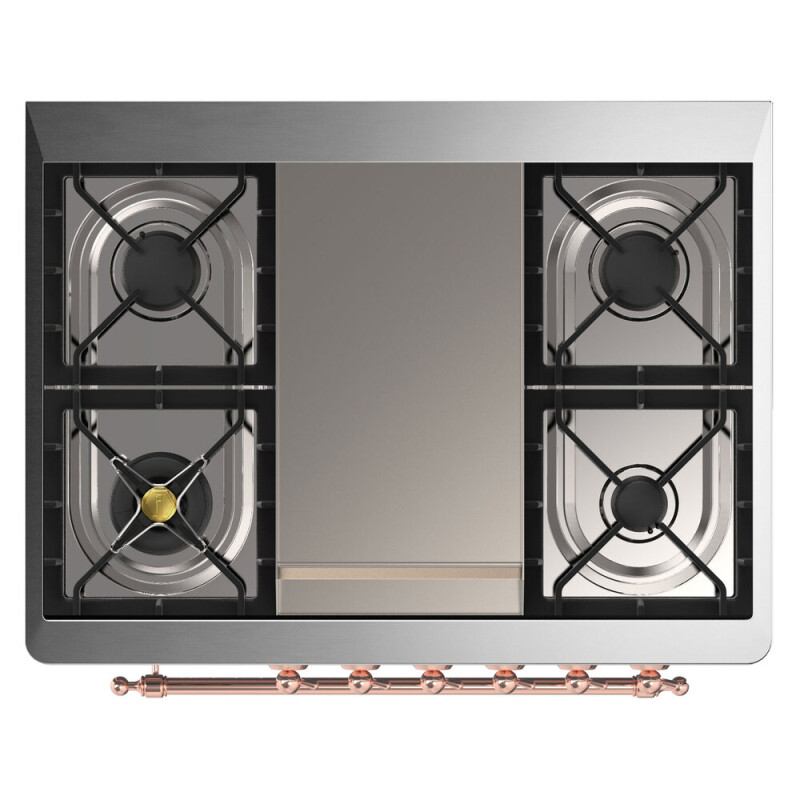 Majestic II Series 36" Dual Fuel Natural Gas Freestanding Range UM09FDQNS3BKP