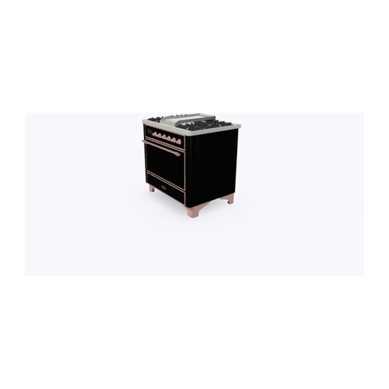 Majestic II Series 36" Dual Fuel Natural Gas Freestanding Range UM09FDQNS3BKP