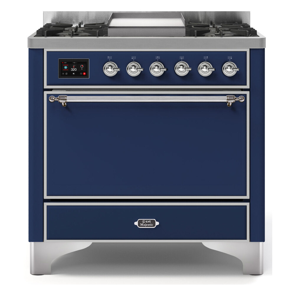 Majestic II Series 36" Dual Fuel Natural Gas Freestanding Range UM09FDQNS3MBC