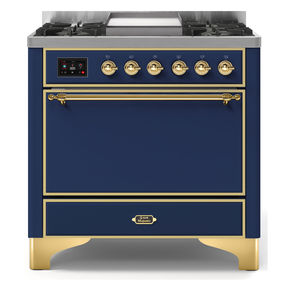 Majestic II Series 36" Dual Fuel Natural Gas Freestanding Range UM09FDQNS3MBG