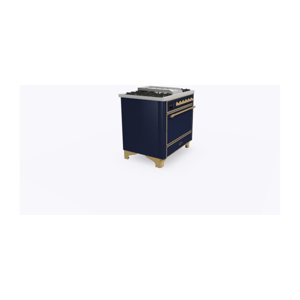 Majestic II Series 36" Dual Fuel Natural Gas Freestanding Range UM09FDQNS3MBG