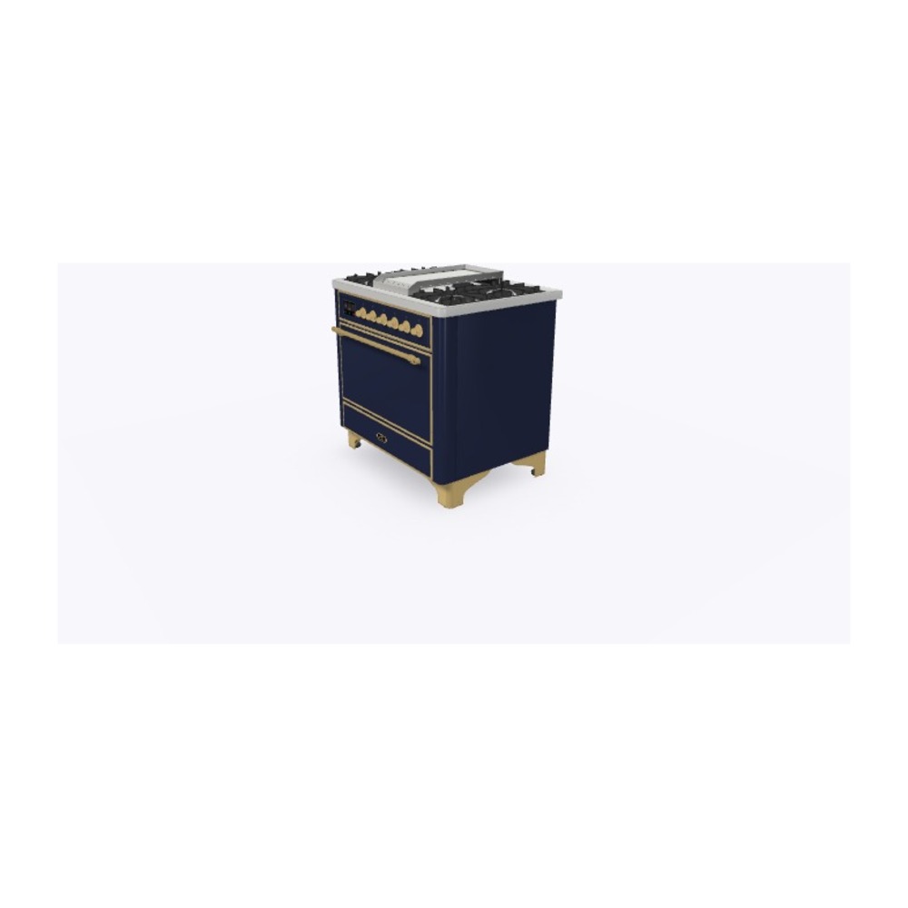 Majestic II Series 36" Dual Fuel Natural Gas Freestanding Range UM09FDQNS3MBG