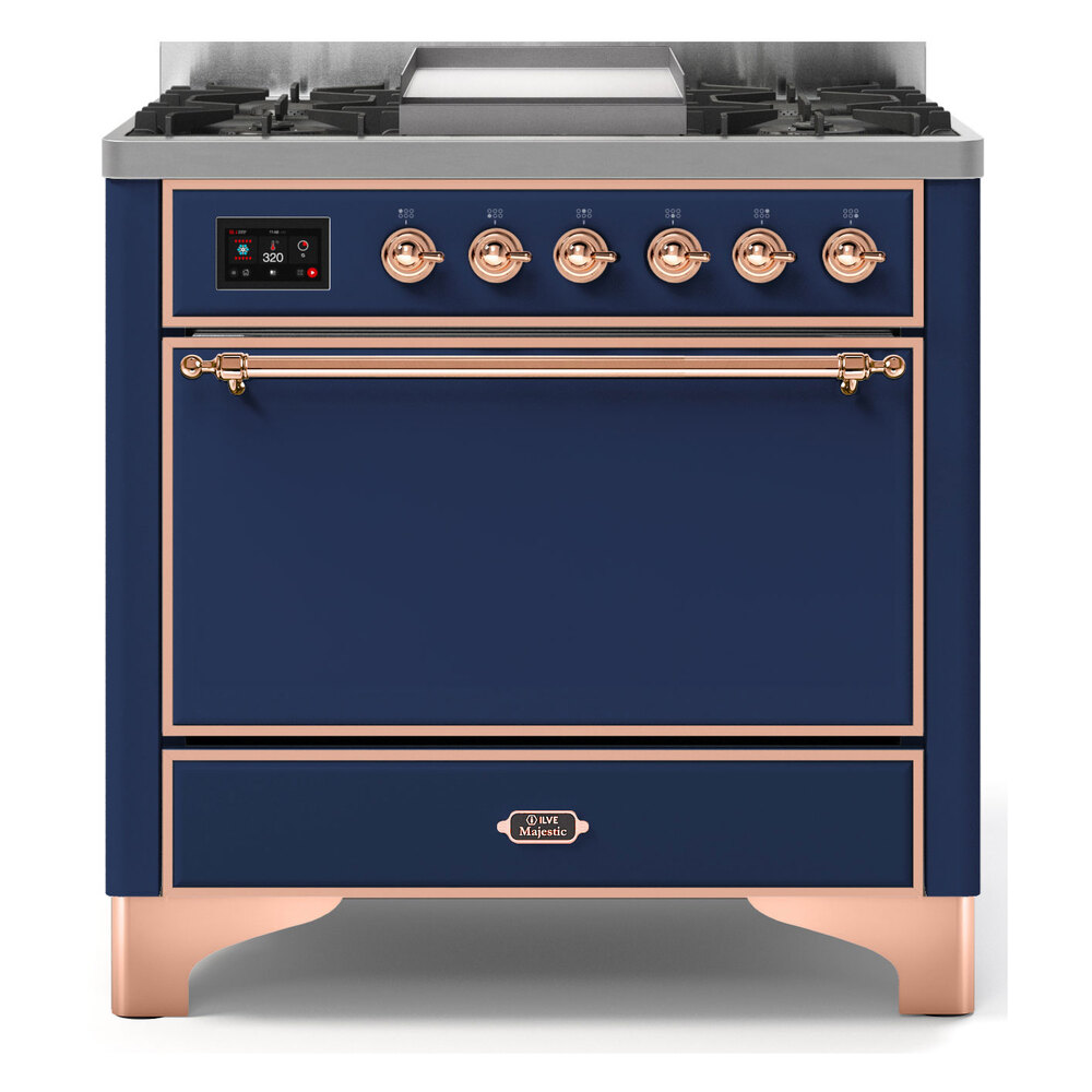 Majestic II Series 36" Dual Fuel Natural Gas Freestanding Range UM09FDQNS3MBP