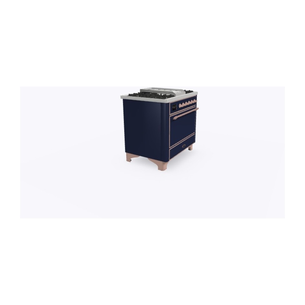 Majestic II Series 36" Dual Fuel Natural Gas Freestanding Range UM09FDQNS3MBP