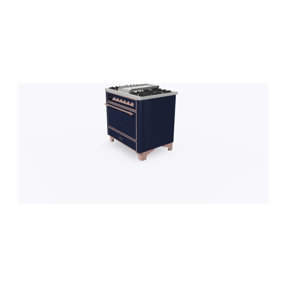 Majestic II Series 36" Dual Fuel Natural Gas Freestanding Range UM09FDQNS3MBP
