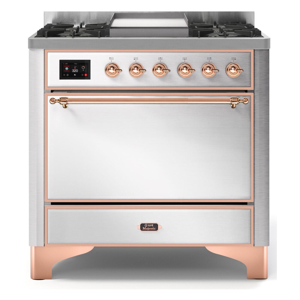 Majestic II Series 36" Dual Fuel Natural Gas Freestanding Range UM09FDQNS3MBP