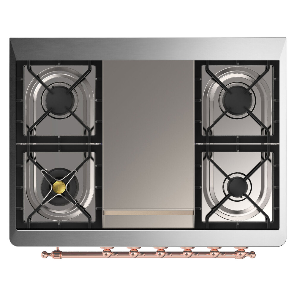 Majestic II Series 36" Dual Fuel Natural Gas Freestanding Range UM09FDQNS3SSP