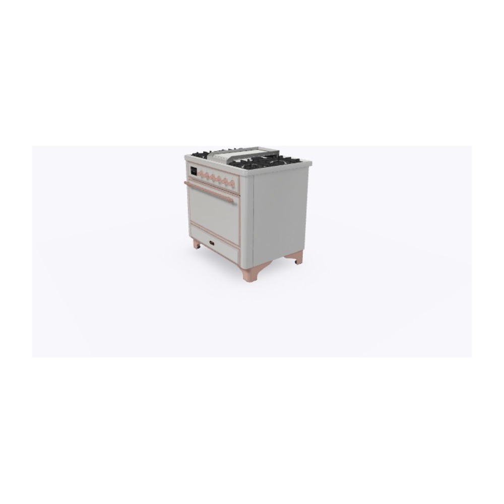 Majestic II Series 36" Dual Fuel Natural Gas Freestanding Range UM09FDQNS3SSP