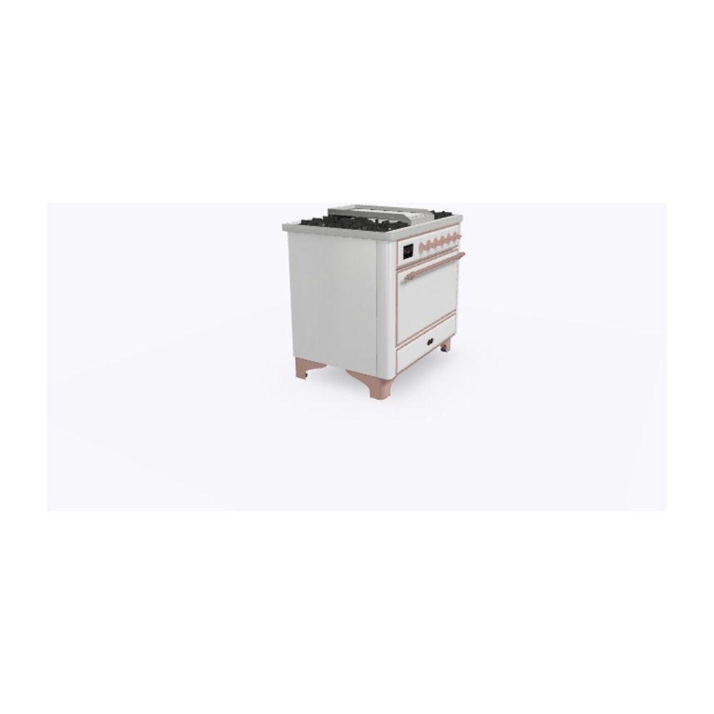 Majestic II Series 36" Dual Fuel Natural Gas Freestanding Range UM09FDQNS3WHP