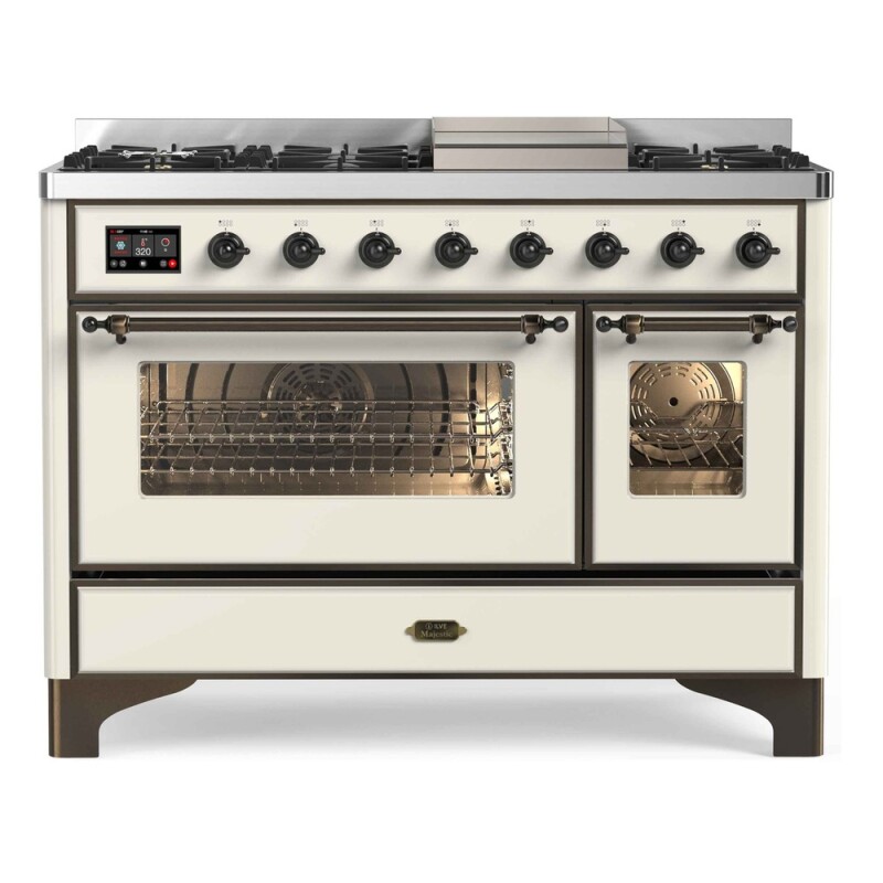 Majestic II Series 48" Dual Fuel Natural Gas Freestanding Range UM12FDNS3AWB