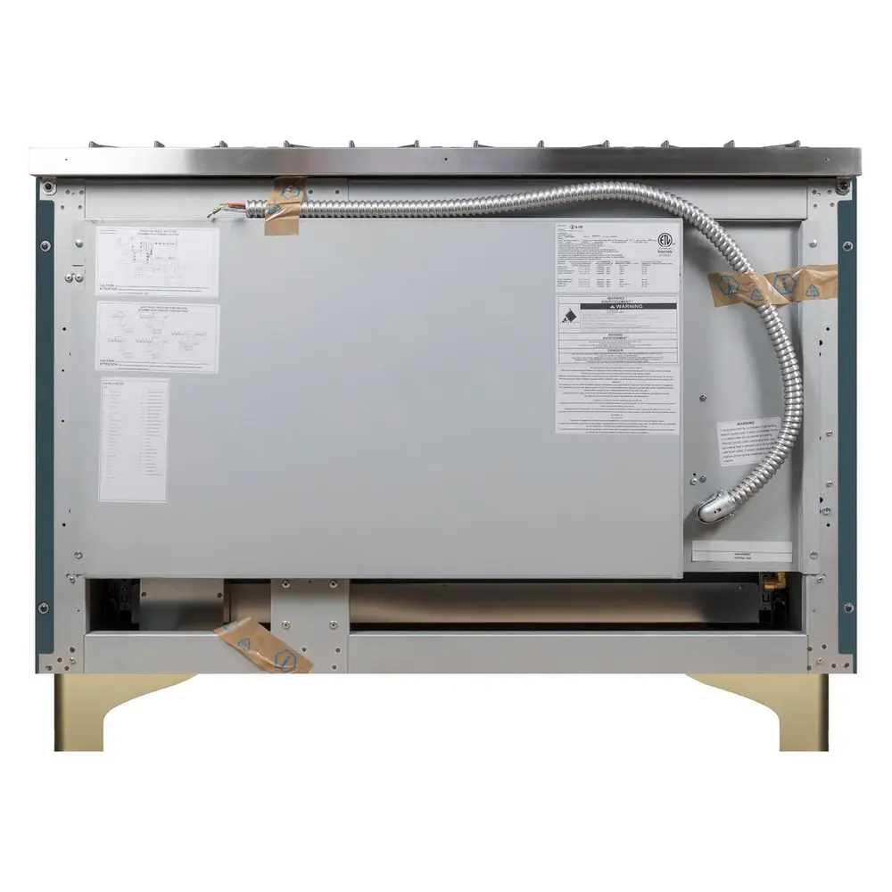 Majestic II Series 48 inch Freestanding Dual Fuel Range with Natural Gas, 8 Sealed Brass Burners, Double Ovens, 5.02 cu. ft. Total Oven Capacity, Griddle, Convection Oven, Continuous Grates, UM12FDNS3BGG