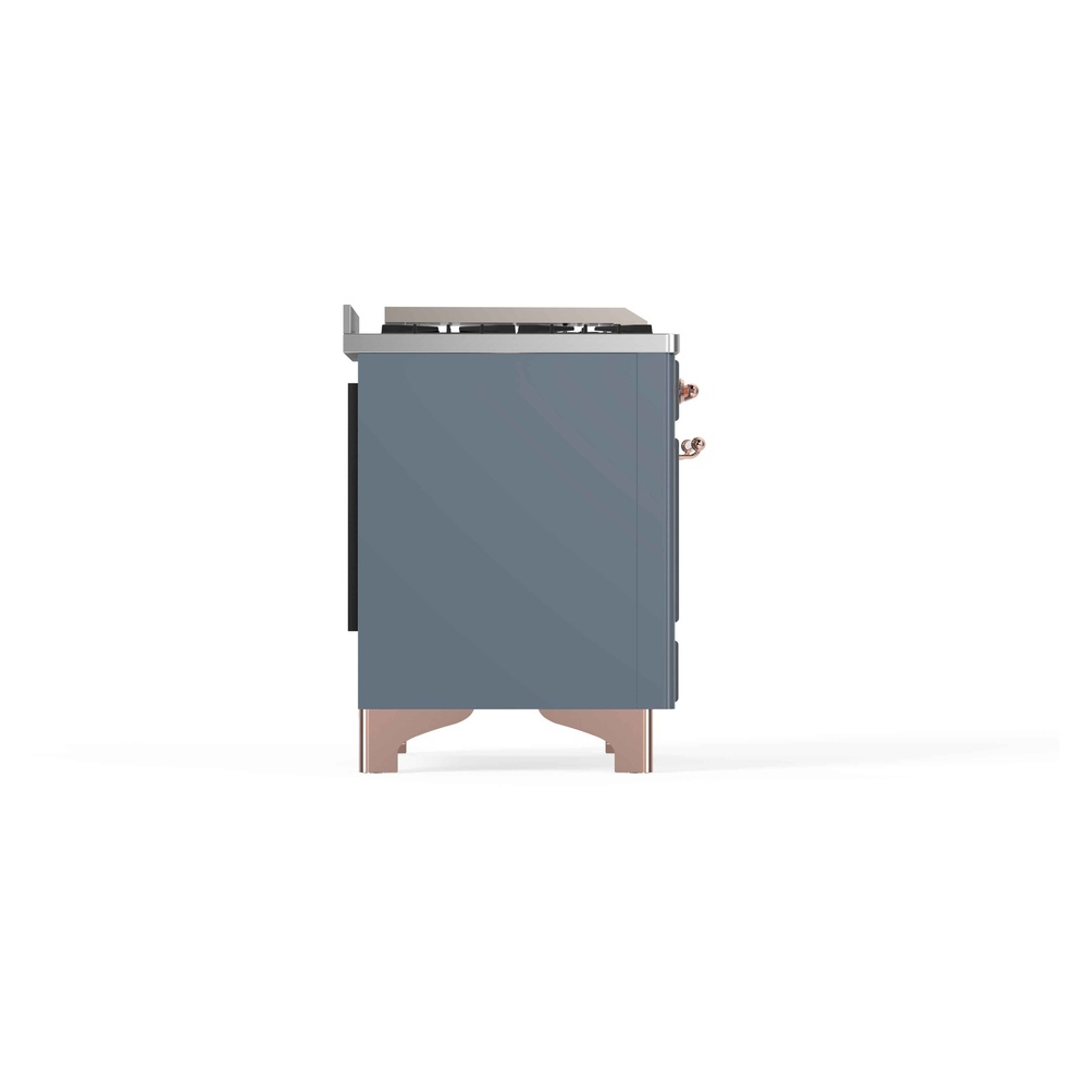 Majestic II Series 48 inch Freestanding Dual Fuel Range with Natural Gas, 8 Sealed Brass Burners, Double Ovens, 5.02 cu. ft. Total Oven Capacity, Griddle, Convection Oven, Continuous Grates, UM12FDNS3BGP