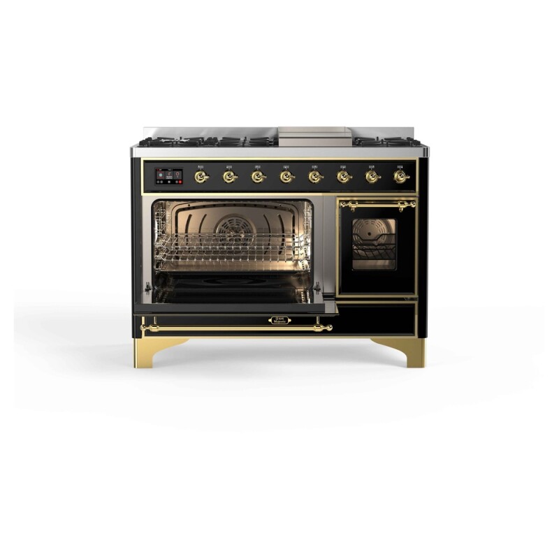 Majestic II Series 48" Dual Fuel Natural Gas Freestanding Range UM12FDNS3BKG