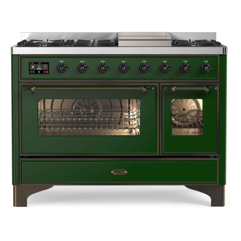 Majestic II Series 48" Dual Fuel Natural Gas Freestanding Range UM12FDNS3EGB