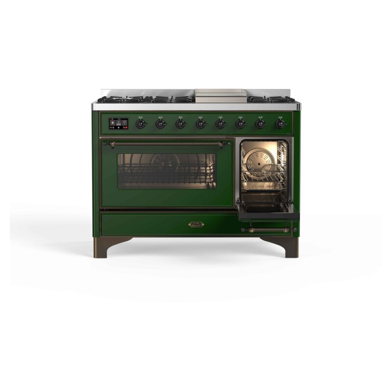 Majestic II Series 48" Dual Fuel Natural Gas Freestanding Range UM12FDNS3EGB