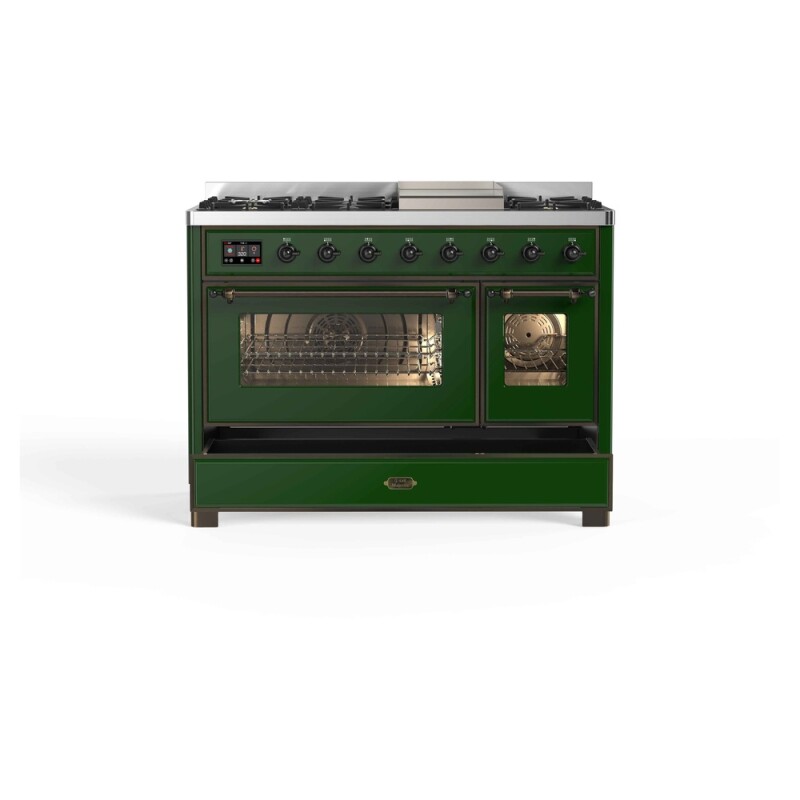 Majestic II Series 48" Dual Fuel Natural Gas Freestanding Range UM12FDNS3EGB