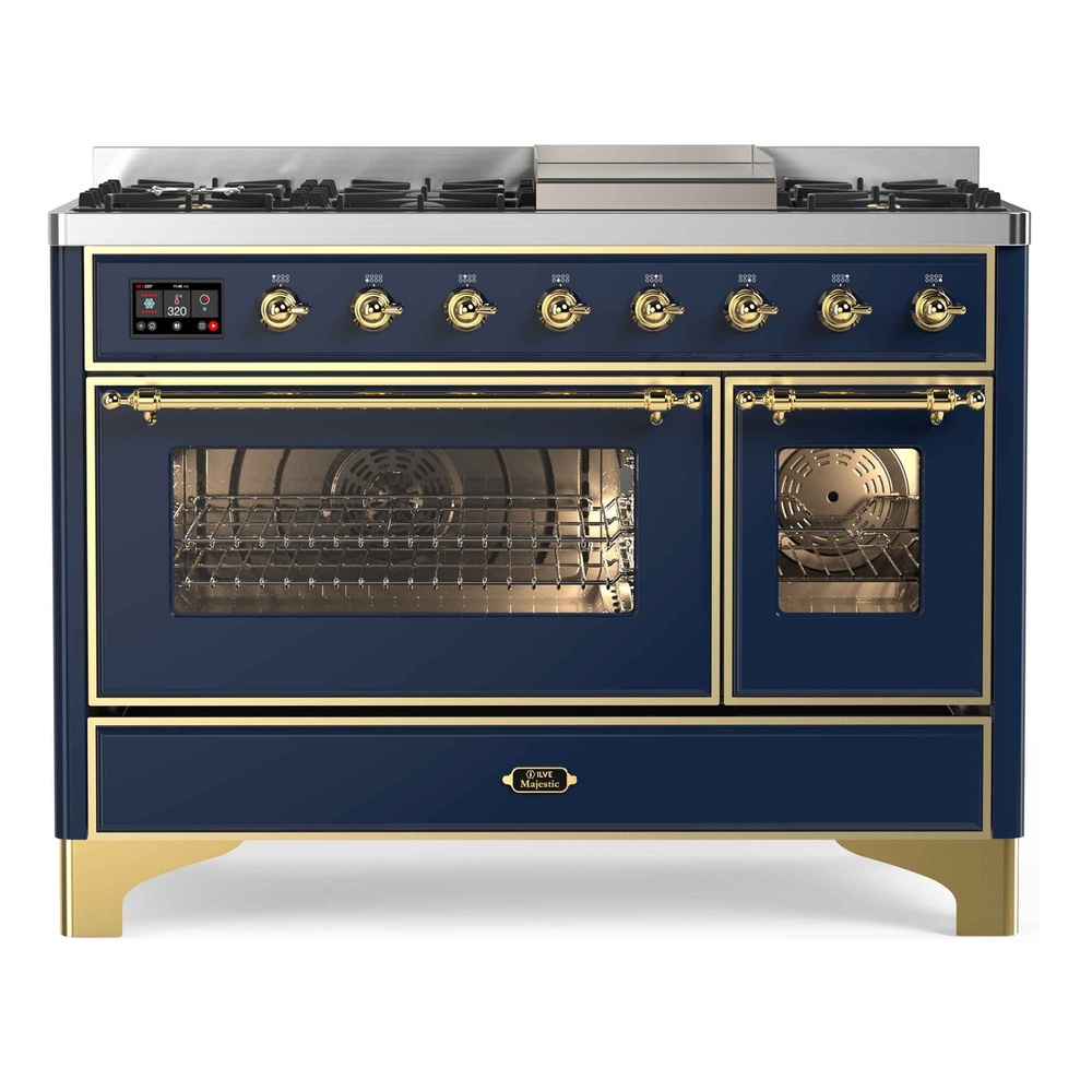 Majestic II Series 48" Dual Fuel Natural Gas Freestanding Range UM12FDNS3MBG