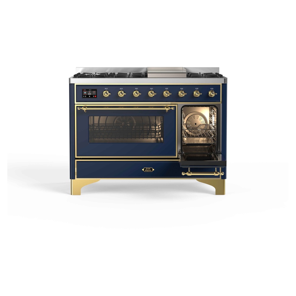 Majestic II Series 48" Dual Fuel Natural Gas Freestanding Range UM12FDNS3MBG
