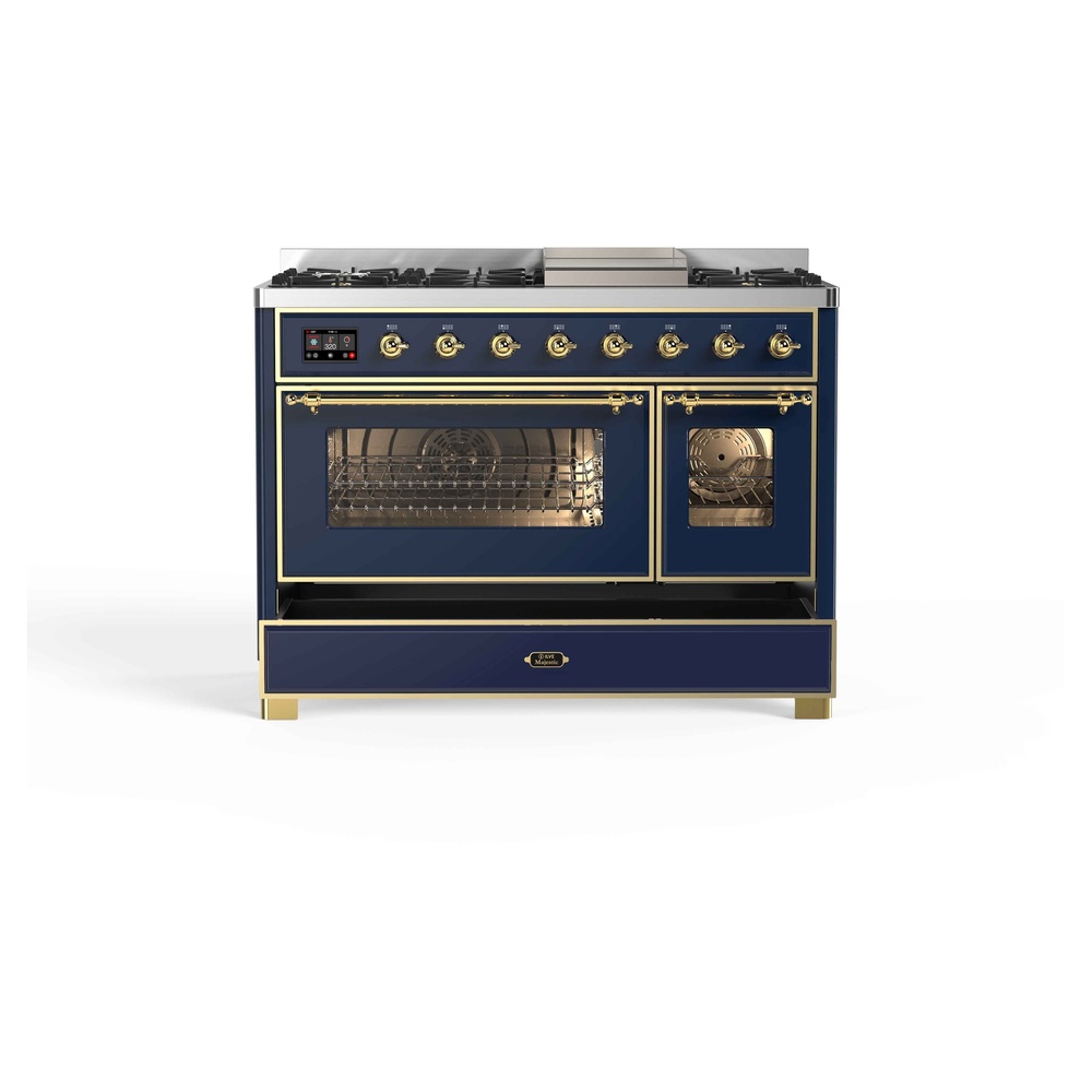 Majestic II Series 48" Dual Fuel Natural Gas Freestanding Range UM12FDNS3MBG