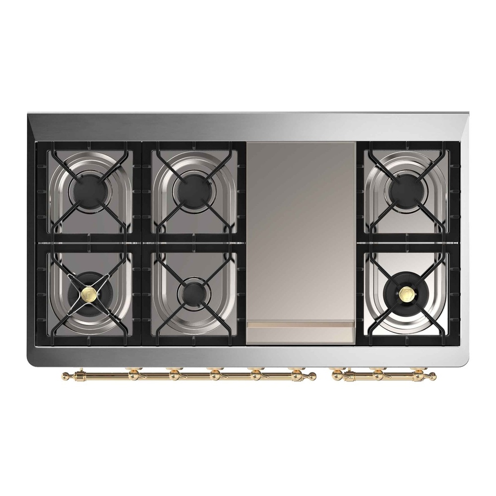 Majestic II Series 48" Dual Fuel Natural Gas Freestanding Range UM12FDNS3MBG
