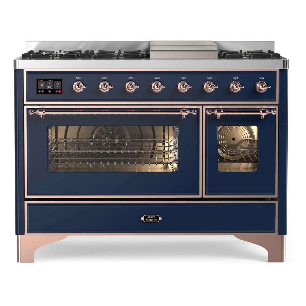 Majestic II Series 48" Dual Fuel Natural Gas Freestanding Range UM12FDNS3MBP
