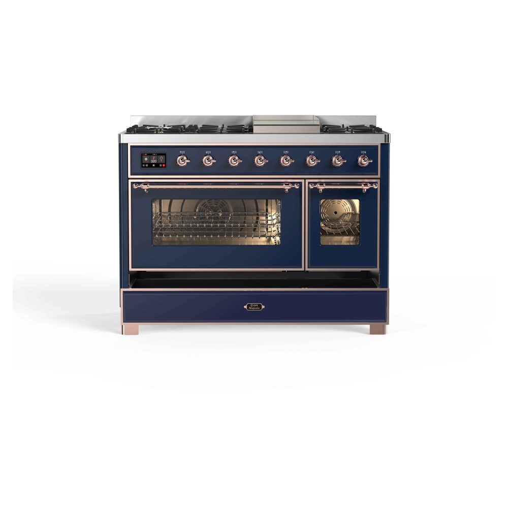 Majestic II Series 48" Dual Fuel Natural Gas Freestanding Range UM12FDNS3MBP