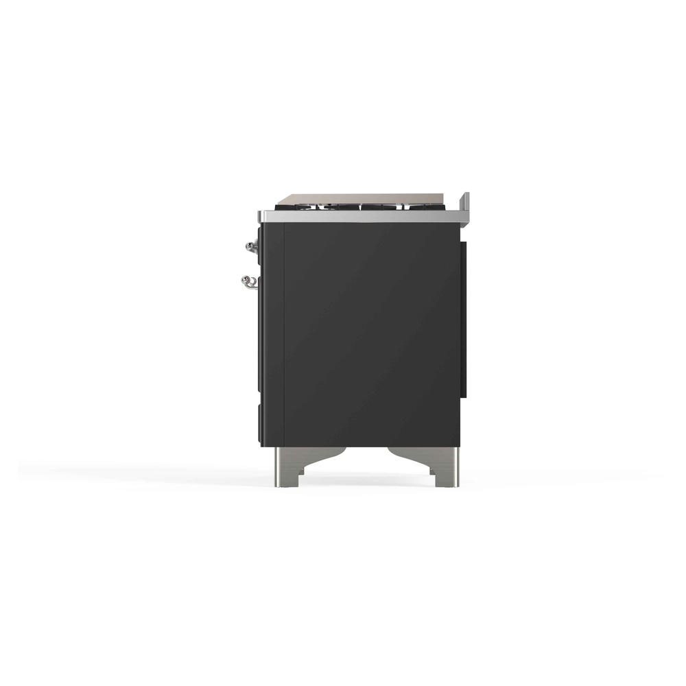 Majestic II 48 inch Dual Fuel Range with 8 Black Burners, Griddle UM12FDNS3MGC
