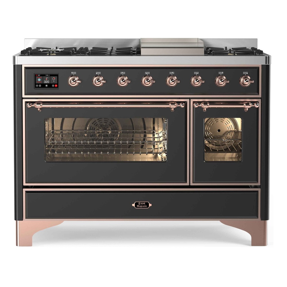 Majestic II Series 48" Dual Fuel Natural Gas Freestanding Range UM12FDNS3WHP
