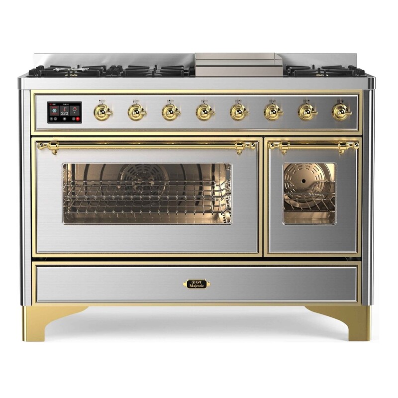 Majestic II Series 48" Dual Fuel Natural Gas Freestanding Range UM12FDNS3MBG