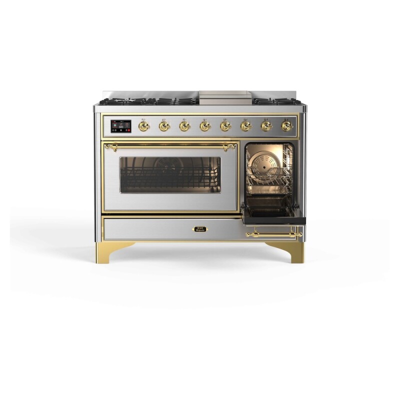 Majestic II Series 48" Dual Fuel Natural Gas Freestanding Range UM12FDNS3SSG