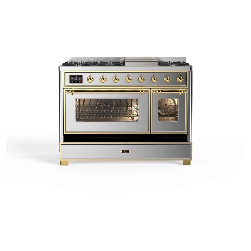 Majestic II Series 48" Dual Fuel Natural Gas Freestanding Range UM12FDNS3SSG