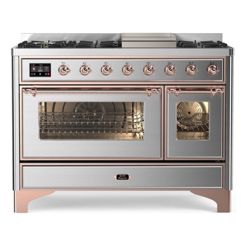 Majestic II Series 48" Dual Fuel Natural Gas Freestanding Range UM12FDNS3SSP