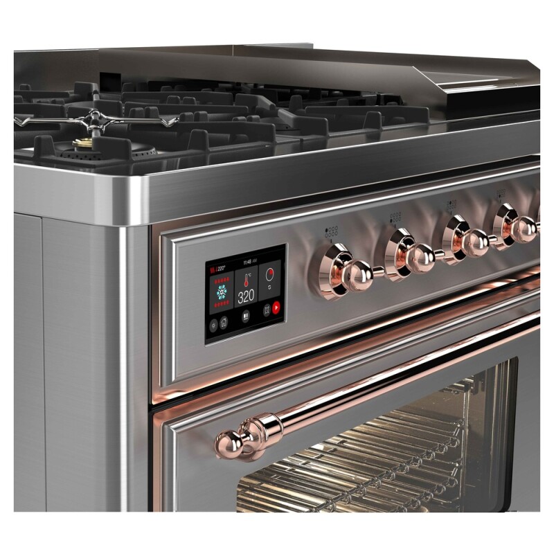 Majestic II Series 48" Dual Fuel Natural Gas Freestanding Range UM12FDNS3SSP