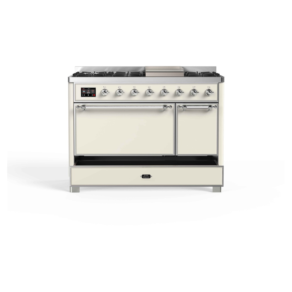Majestic II Series 48" Dual Fuel Natural Gas Freestanding Range UM12FDQNS3AWC