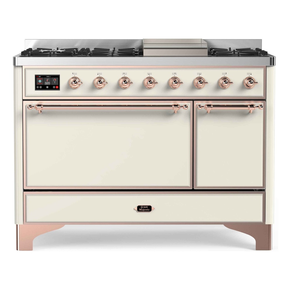 Majestic II Series 48" Dual Fuel Natural Gas Freestanding Range UM12FDQNS3AWP
