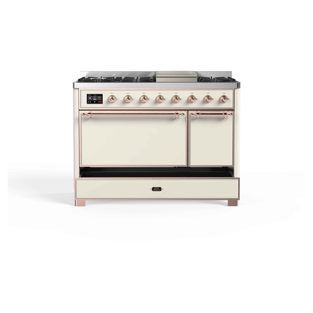 Majestic II Series 48" Dual Fuel Natural Gas Freestanding Range UM12FDQNS3AWP