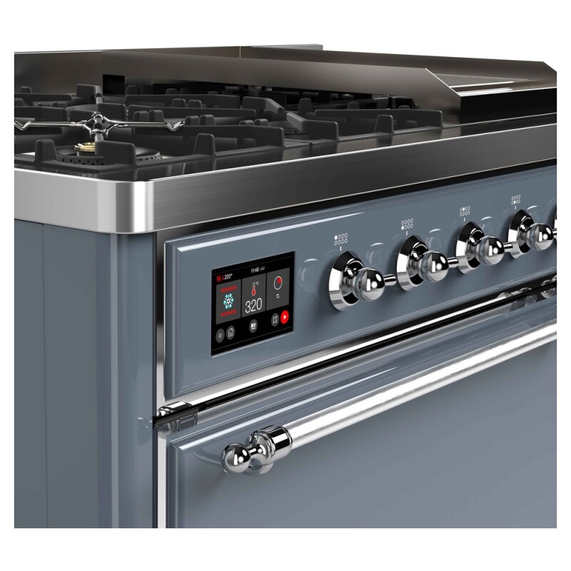 Majestic II Series 48" Dual Fuel Natural Gas Freestanding Range UM12FDQNS3BGC