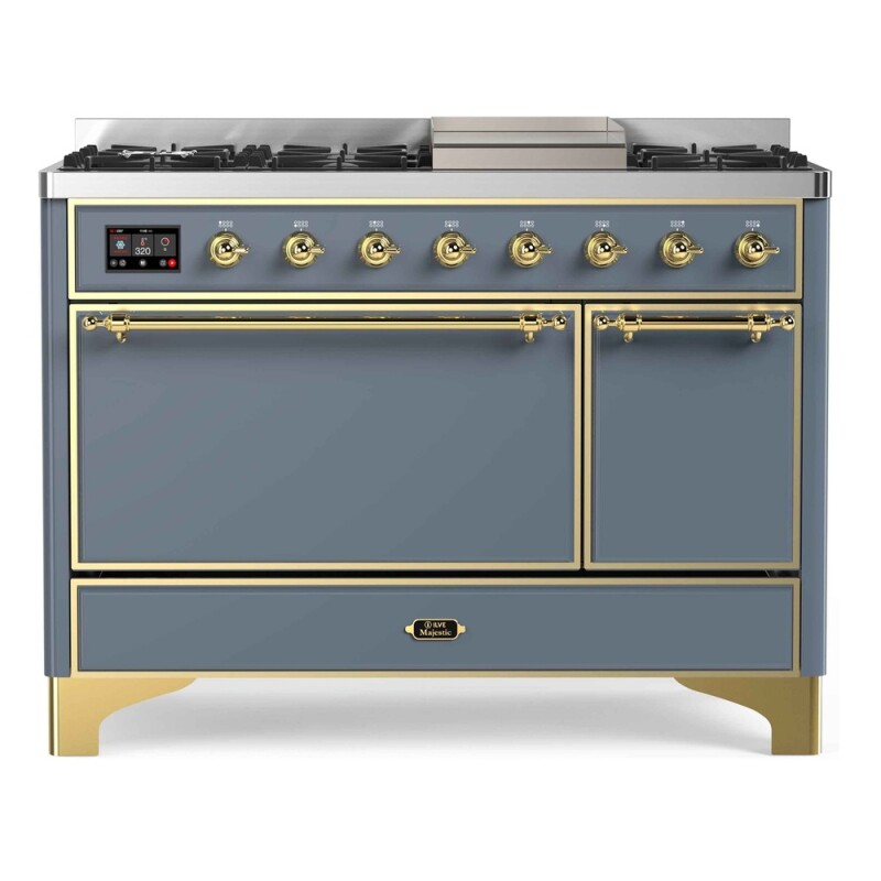 Majestic II Series 48" Dual Fuel Natural Gas Freestanding Range UM12FDQNS3BGG