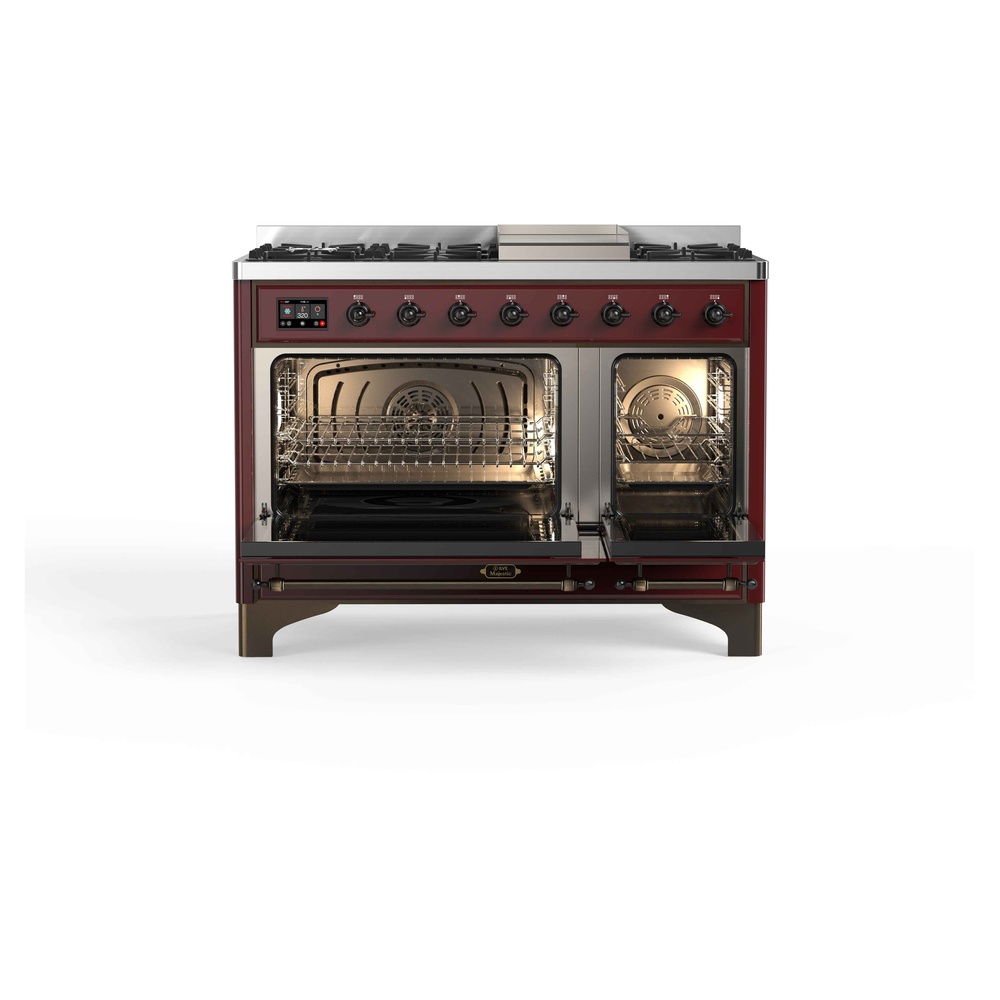 Majestic II Series 48" Dual Fuel Natural Gas Freestanding Range UM12FDQNS3BUB