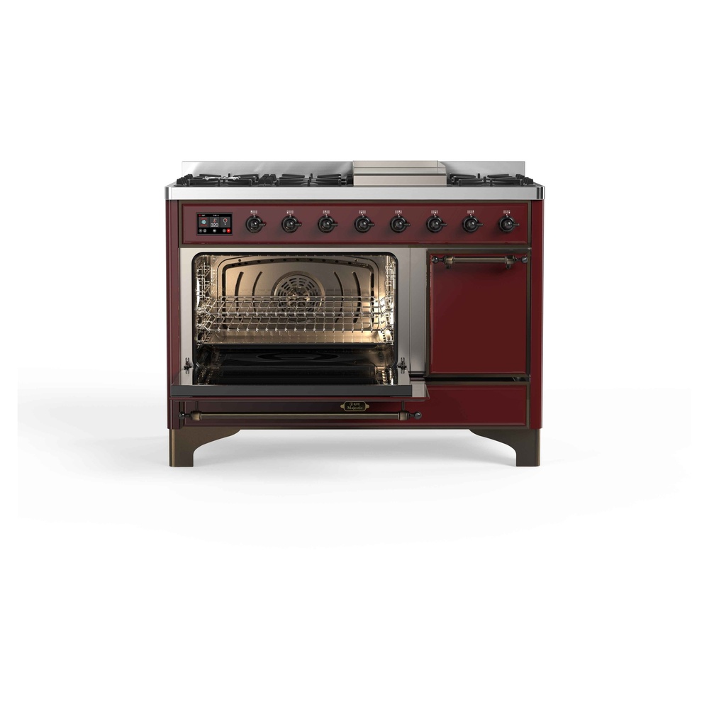 Majestic II Series 48" Dual Fuel Natural Gas Freestanding Range UM12FDQNS3BUB