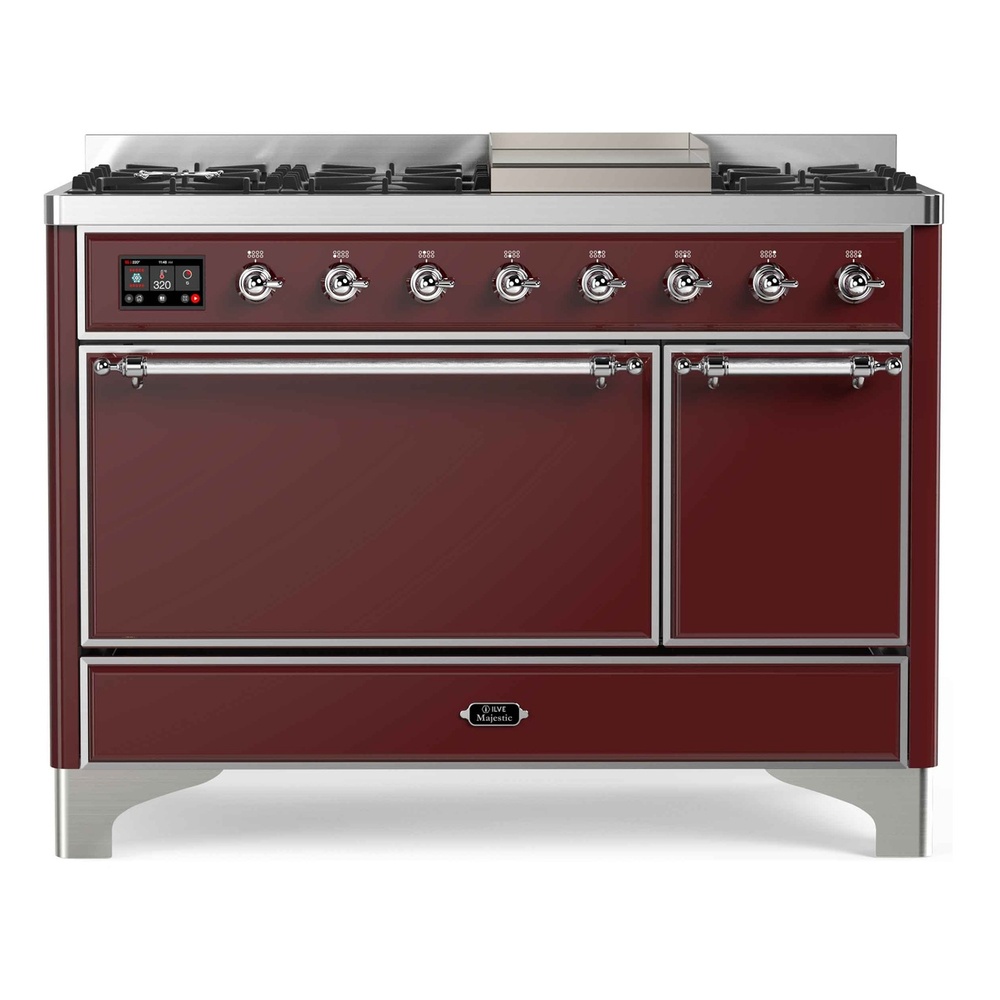 Majestic II Series 48" Dual Fuel Natural Gas Freestanding Range UM12FDQNS3BUC
