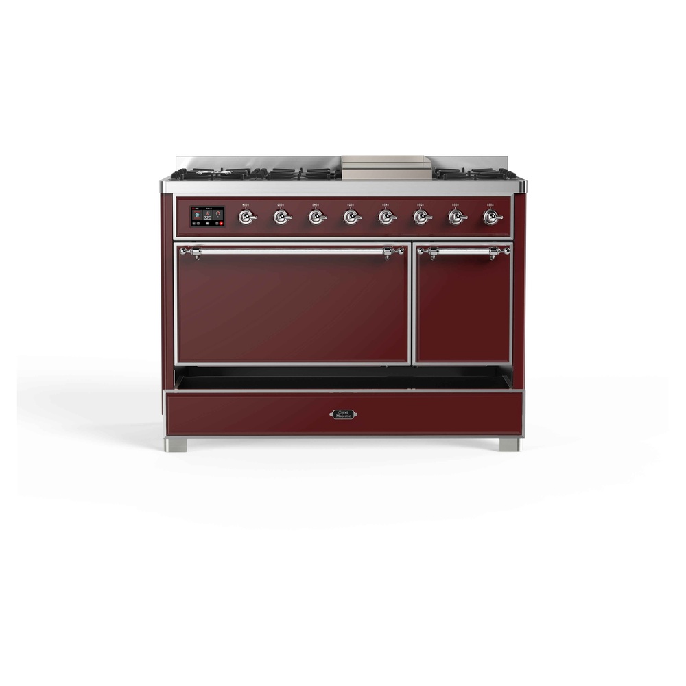 Majestic II Series 48" Dual Fuel Natural Gas Freestanding Range UM12FDQNS3BUC
