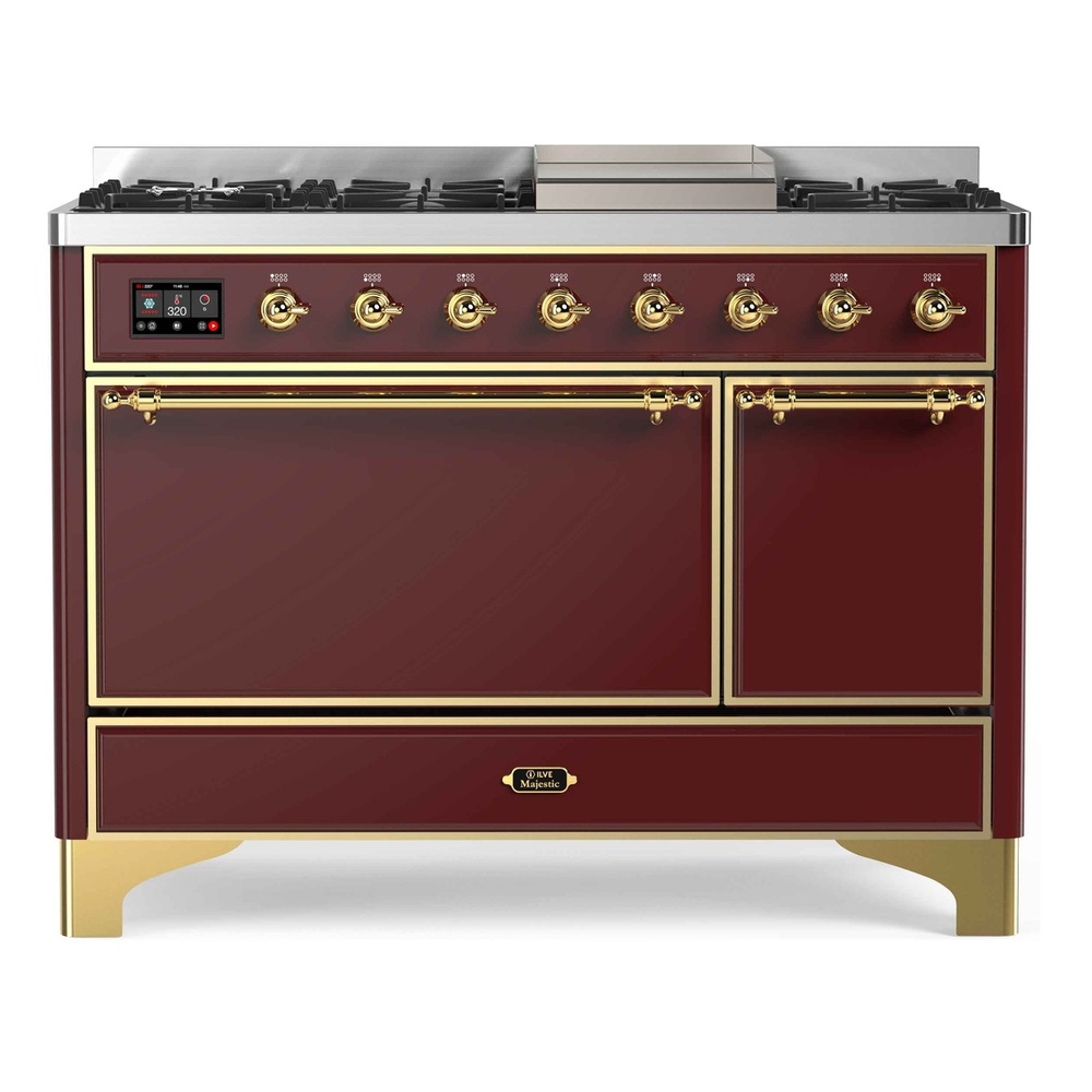 Majestic II Series 48" Dual Fuel Natural Gas Freestanding Range UM12FDQNS3BUG