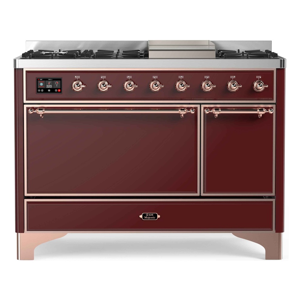 Majestic II Series 48" Dual Fuel Natural Gas Freestanding Range UM12FDQNS3BUP