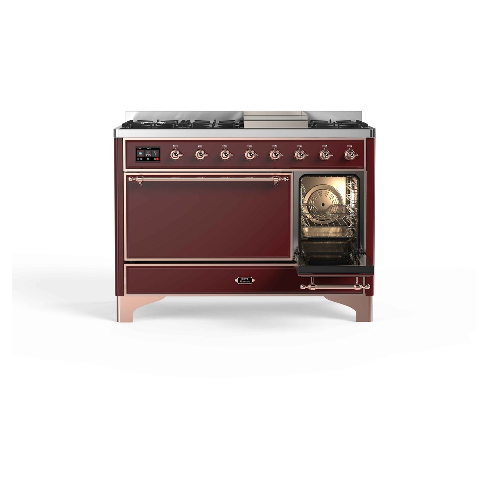 Majestic II Series 48" Dual Fuel Natural Gas Freestanding Range UM12FDQNS3BUP