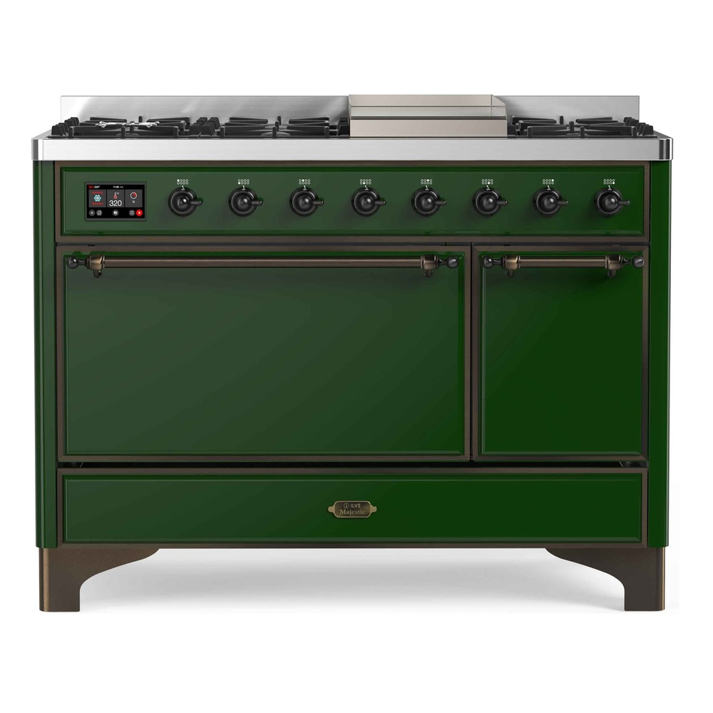 Majestic II Series 48" Dual Fuel Natural Gas Freestanding Range UM12FDQNS3EGB