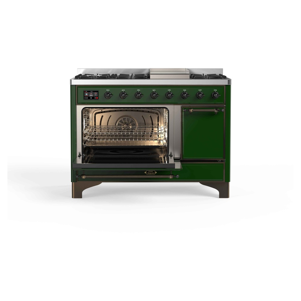 Majestic II Series 48" Dual Fuel Natural Gas Freestanding Range UM12FDQNS3EGB