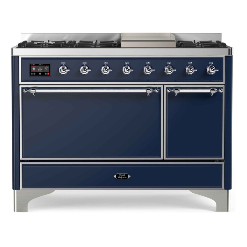 Majestic II Series 48" Dual Fuel Natural Gas Freestanding Range UM12FDQNS3MBC