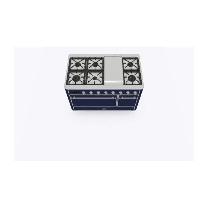 Majestic II Series 48" Dual Fuel Natural Gas Freestanding Range UM12FDQNS3MBC